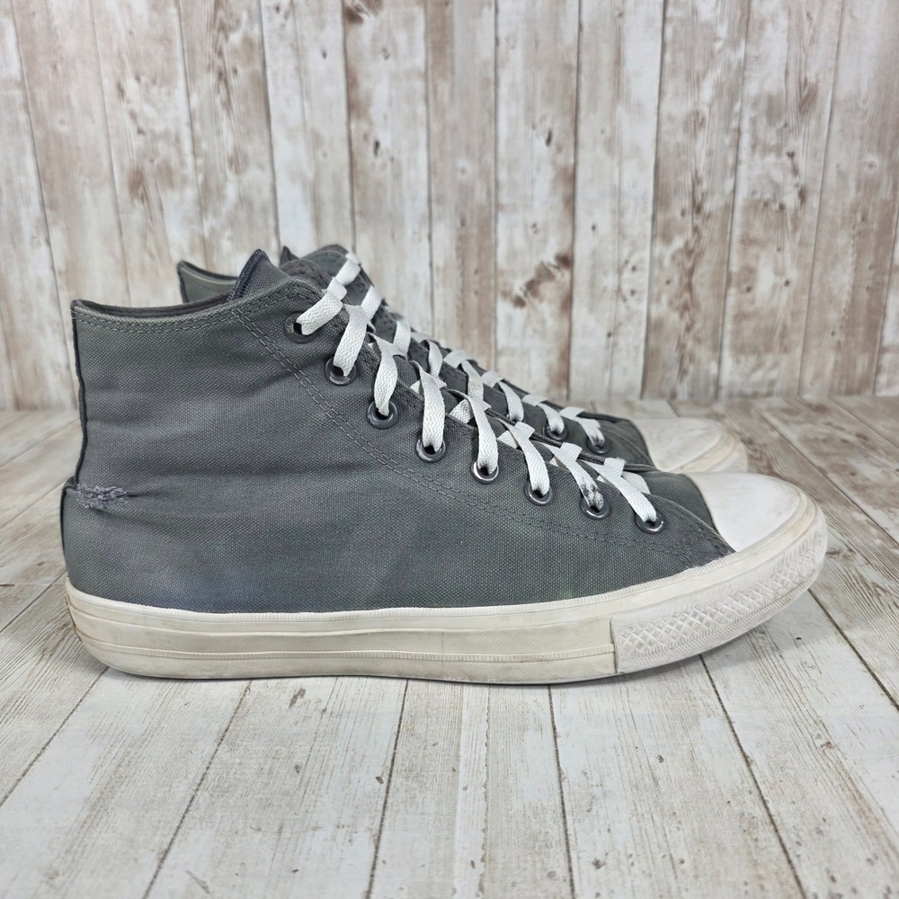 Converse Chuck Taylor All Star Gray Canvas High Top‎ Sneakers Women's Size 11